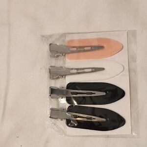 Source Unknown Metallic Silver Hair Clips